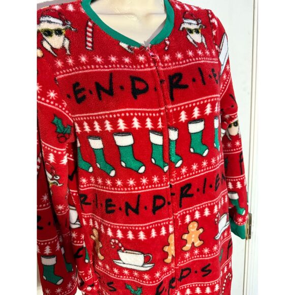 FRIENDS Fleece One Piece Pajama Onesie M (8-10) - Picture 4 of 4